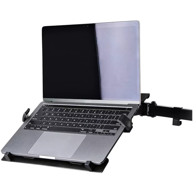 StarTech.com Tacka VESA na laptopa - Regulowana tacka na laptopa do ramienia monitora, zabezpiecza notebooki (4,5 kg) - Otwory montażowe VESA 75x75 i 100x100 - Wentylowana - Do stojaków/podstawek biurkowych monitora