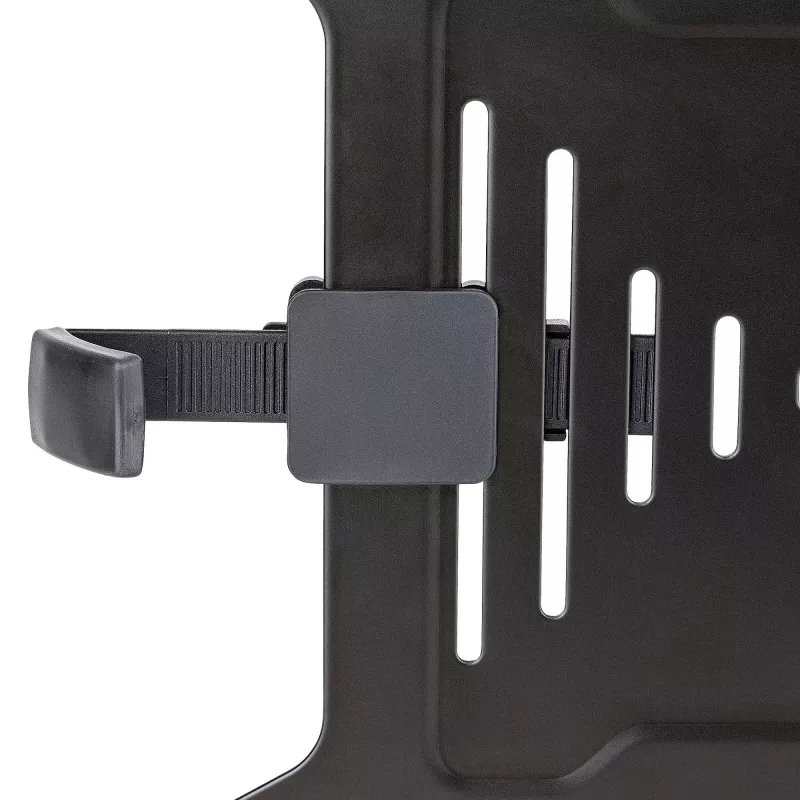 StarTech.com Tacka VESA na laptopa - Regulowana tacka na laptopa do ramienia monitora, zabezpiecza notebooki (4,5 kg) - Otwory montażowe VESA 75x75 i 100x100 - Wentylowana - Do stojaków/podstawek biurkowych monitora