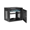 StarTech.com 2-postowa 9U sieciowa szafa wisząca z półką 1U, 19-calowy wiszący stojak serwerowy do sprzętu danych / sieciowego / AV / elektronicznego / komputerowego, mała wentylowana obudowa stojaka