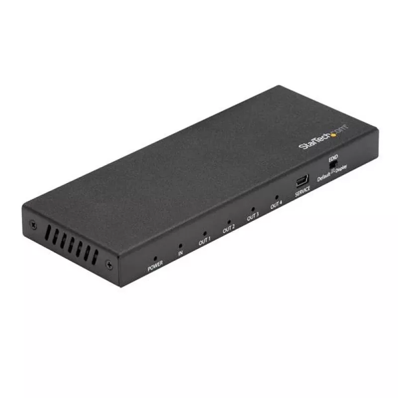 Rozdzielacz HDMI StarTech.com 4-portowy - 4K 60 Hz, HDMI, 4x HDMI, 3840 x 2160 pikseli, Czarny, 4K Ultra HD, 60 Hz