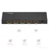 Rozdzielacz HDMI StarTech.com 4-portowy - 4K 60 Hz, HDMI, 4x HDMI, 3840 x 2160 pikseli, Czarny, 4K Ultra HD, 60 Hz