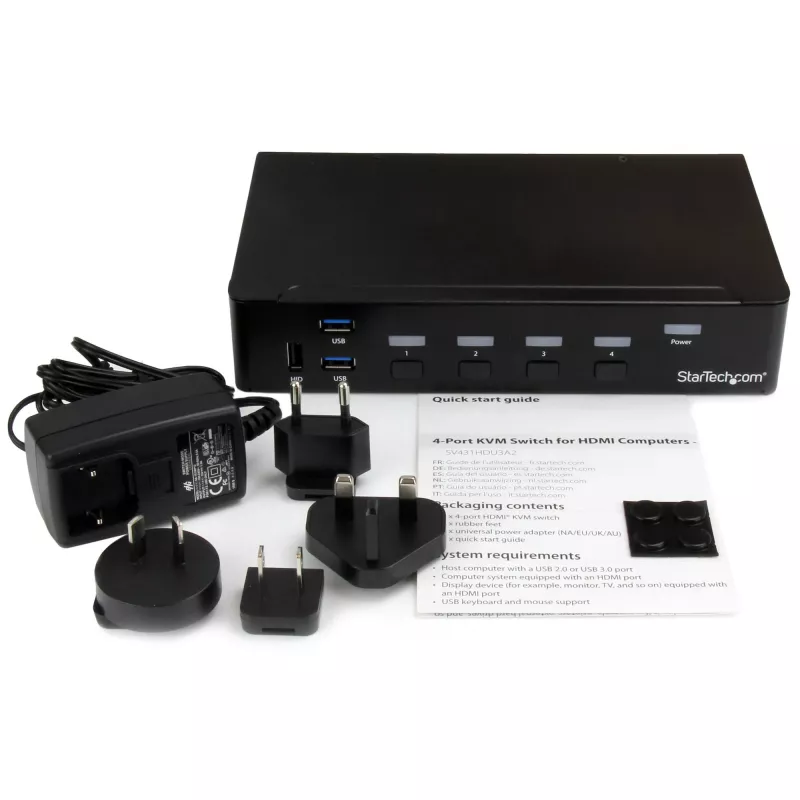 StarTech.com 4-portowy przełącznik KVM HDMI - USB 3.0 - 1080p