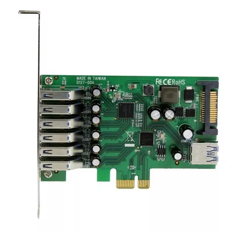 StarTech.com 7-portowa karta PCI Express USB 3.0 – konstrukcja standardowa i niskoprofilowa
