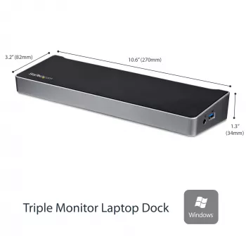 Stacja dokująca StarTech.com USB 3.0 dla trzech monitorów - 1x HDMI - 2x DisplayPort