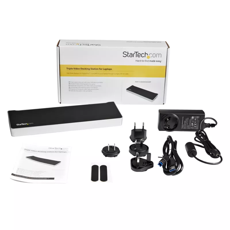Stacja dokująca StarTech.com USB 3.0 dla trzech monitorów - 1x HDMI - 2x DisplayPort