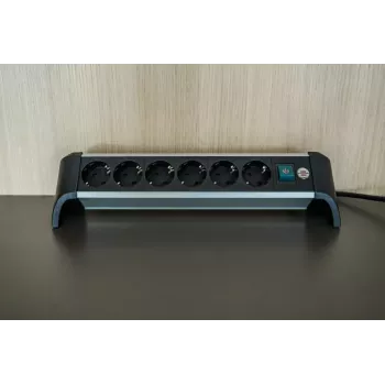 Power Extension Brennenstuhl 1391040600 3m 6 AC Outlets Indoor Czarny srebrny