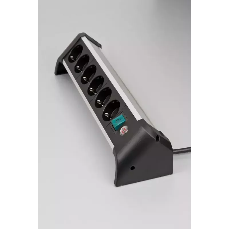 Power Extension Brennenstuhl 1391040600 3m 6 AC Outlets Indoor Czarny srebrny