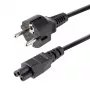 StarTech.com 3 m (10 stóp) kabel zasilający do laptopa, EU Schuko na C5, 2,5 A 250 V, 18 AWG, kabel AC do notebooka/laptopa na wymianę, kabel do zasilacza, kabel do ładowarki laptopa, kabel zasilający Clover Leaf/Mickey mysz