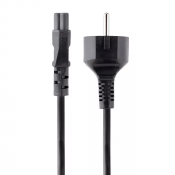 StarTech.com 3 m (10 stóp) kabel zasilający do laptopa, EU Schuko na C5, 2,5 A 250 V, 18 AWG, kabel AC do notebooka/laptopa na wymianę, kabel do zasilacza, kabel do ładowarki laptopa, kabel zasilający Clover Leaf/Mickey mysz