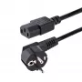 StarTech.com 3m (10ft) przewód zasilający do komputera, 18AWG, wtyczka Schuko EU do C13, 250V 10A, czarny zamienny przewód AC, kabel zasilający do TV/monitora, przewód Schuko CEE 7/7 do IEC 60320 C13 - kabel zasilający do PC