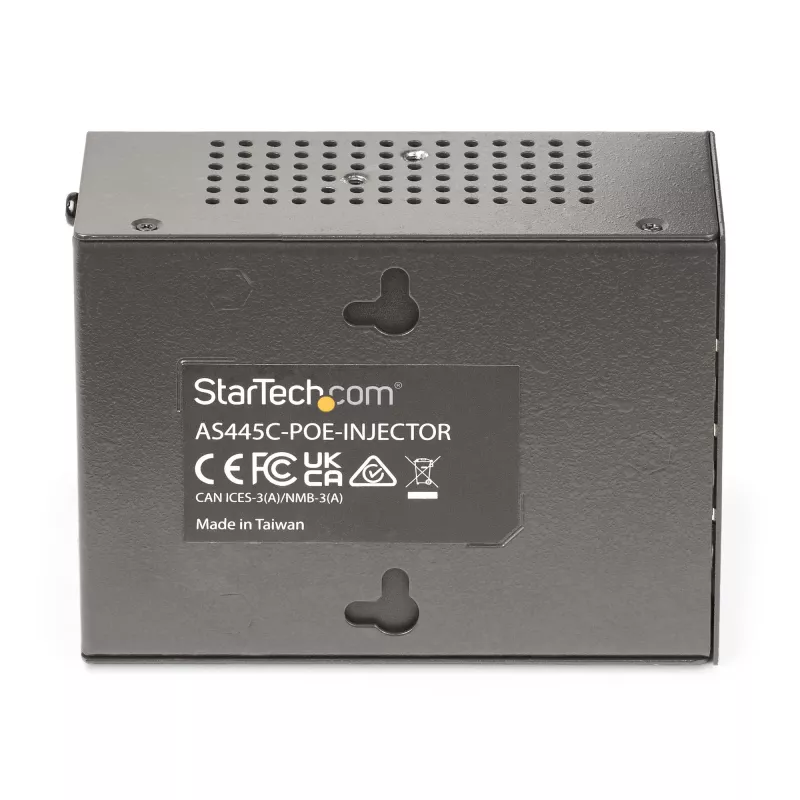StarTech.com 4-portowy wielogigabitowy iniektor PoE++, Ethernet 5/2,5/1G (NBASE-T), PoE/PoE+/PoE++ (802.3af/802.3at/802.3bt), budżet mocy 160 watów, montaż na ścianie/szynie DIN, niezarządzalny