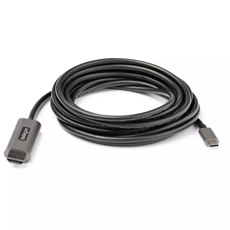 StarTech.com 4 m (13 stóp) Kabel USB-C do HDMI 4K 60 Hz z HDR10 – Ultra HD USB Type-C na 4K HDMI 2.0b Wideo adapter kablowy – USB-C na HDMI HDR Monitor/Display Konwerter – DP 1.4 Alt Mode HBR3