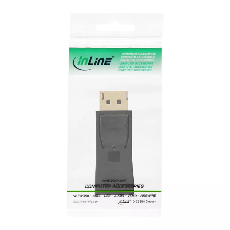 InLine karta graficzna adapter DisplayPort DisplayPort męski / HDMI żeński czarny