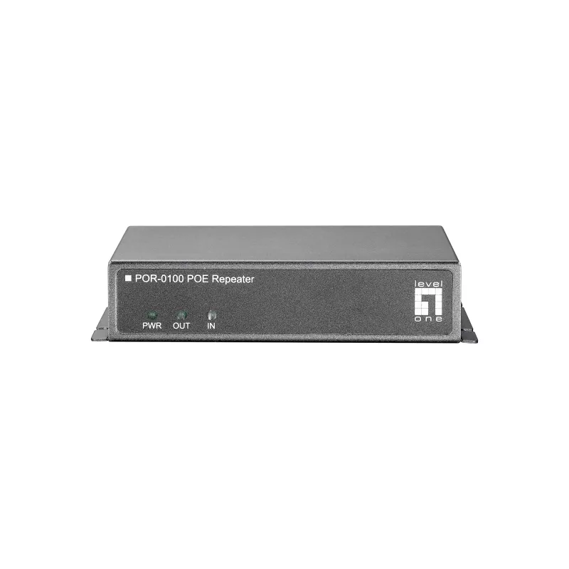 LevelOne PoE Repeater, kaskadowy, IEEE 802.3x, Full, Half, LAN, Power, FCC, CE, 0 - 50 °C, 5 - 95%