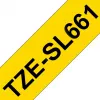 Taśma do drukarek etykiet Brother TZE-SL661, czarny nadruk na żółtym tle