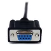 StarTech.com 2m Czarny DB9 RS232 Szeregowy Kabel Null Modem F/M