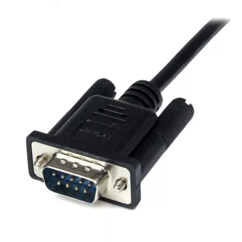StarTech.com 2m Czarny DB9 RS232 Szeregowy Kabel Null Modem F/M