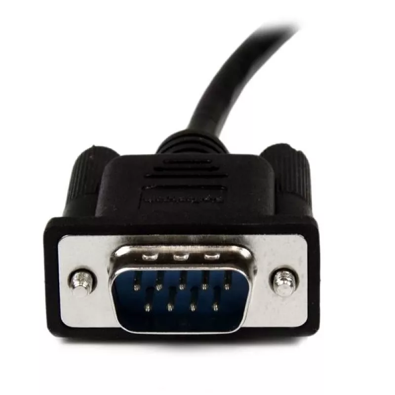 StarTech.com 2m Czarny DB9 RS232 Szeregowy Kabel Null Modem F/M
