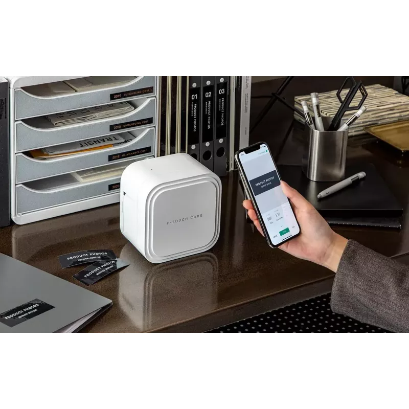 Brother P-touch CUBE Pro (PT-P910BT) ładowalna drukarka etykiet z Bluetooth