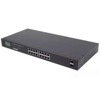 Niezarządzalny przełącznik Intellinet 16-portowy Gigabit Ethernet PoE+ 370W