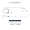 StarTech.com adapter kablowya USB na szeregowy 3 ft (1 m), zachowanie COM, wymienne śruby/nakrętki, USB-A na DB9 RS232, układ FTDI, ochrona ESD, Windows/macOS/Linux