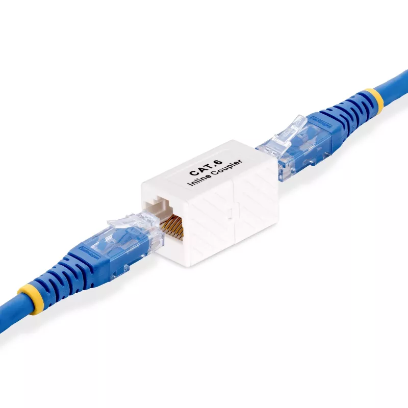 StarTech.com RJ45 Coupler, Inline Cat6 Coupler, Female to Female (F/F) T568 Connector, Unshielded Ethernet kabel Extension