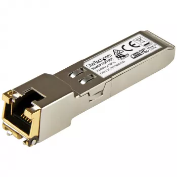 StarTech.com Moduł SFP zgodny z Cisco Meraki MA-SFP-1GB-TX - 1000BASE-T - SFP na RJ45 Cat6/Cat5e - 10/100/1000 Mbps - RJ-45 100m - Cisco Meraki MS225, MX400, MS250