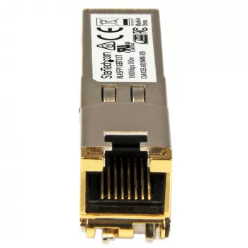 StarTech.com Moduł SFP zgodny z Cisco Meraki MA-SFP-1GB-TX - 1000BASE-T - SFP na RJ45 Cat6/Cat5e - 10/100/1000 Mbps - RJ-45 100m - Cisco Meraki MS225, MX400, MS250