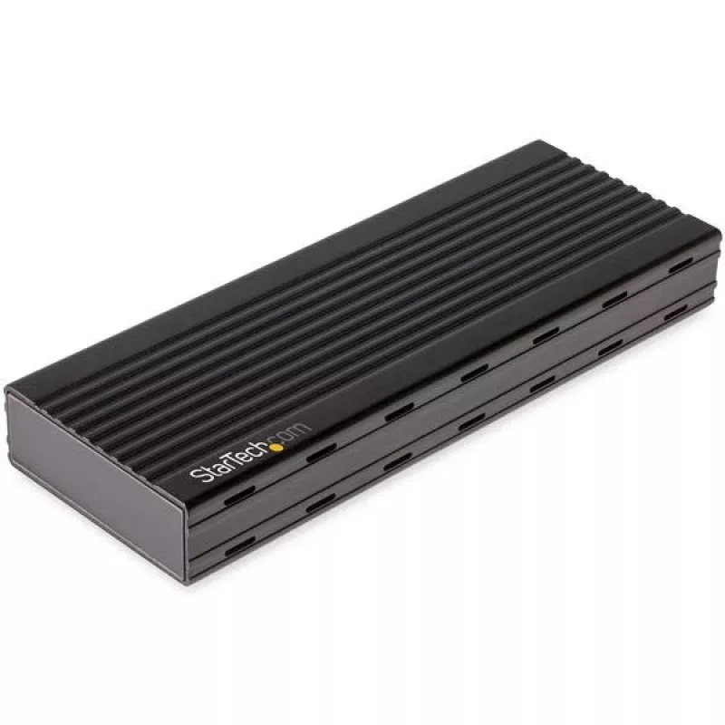 StarTech.com USB-C 10Gbps do M.2 NVMe SSD Enclosure - Przenośna zewnętrzna obudowa M.2 NGFF PCIe Aluminium - Odczyt/Zapis 1GB/s - Obsługuje 2230, 2242, 2260, 2280 - Kompatybilna z TB3 - Mac i PC