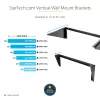 StarTech.com 3U 19” Uchwyt ścienny pionowy do szafy rack, Uchwyt do paneli krosowych do montażu ściennego dla sprzętu danych/AV/IT/komputerowego, Szafa rack 3U do szafy lub serwerowni, Obsługuje obciążenie do 68 kg (150 lb)