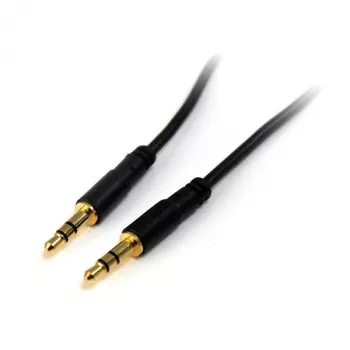 StarTech.com 3 ft cienki 3.5mm Stereo Audio kabel - M/M, 3.5mm, męski, 3.5mm, męski, 0,91 m, czarny