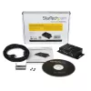 StarTech.com 2-Portowy Przemysłowy Adapter USB na port szeregowy do montażu na ścianie z klipsami do szyny DIN