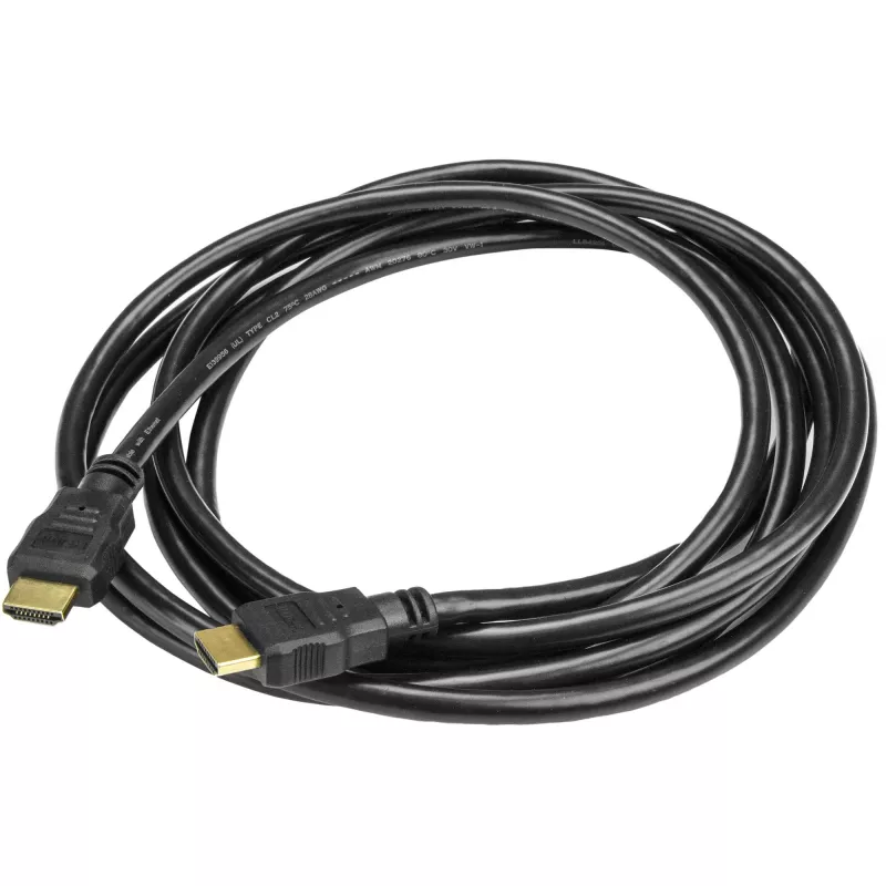 StarTech.com 3m (10ft) Kabel HDMI — 4K High Speed HDMI z Ethernetem — wideo UHD 4K 30 Hz — kabel HDMI 1.4 — monitory, projektory, telewizory i wyświetlacze Ultra HD — czarny przewód HDMI — M/M