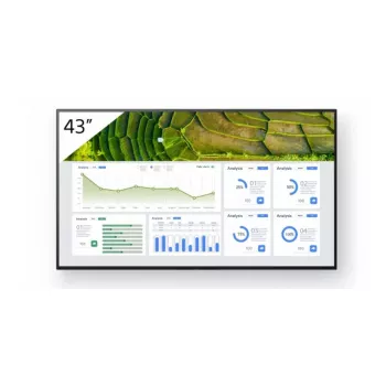Sony FW-43BZ30L Wyświetlacz sygnalizacyjny Cyfrowy panel płaski 109,2 cm (43 cale) LCD Wi-Fi 440 cd/m² 4K Ultra HD Czarny Android 24/7