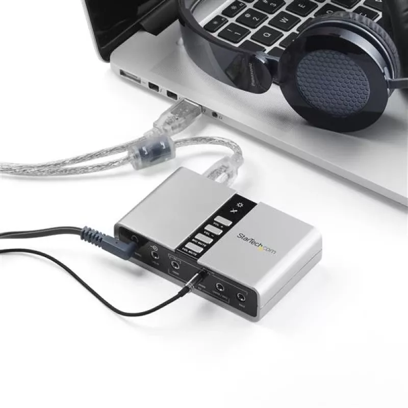 StarTech.com 7.1 USB Audio Adapter Zewnętrzna karta dźwiękowa z cyfrowym dźwiękiem SPDIF