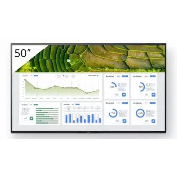 Sony FW-50BZ30L Wyświetlacz sygnalizacji cyfrowej Digital signage płaski panel 127 cm (50 cali) LCD Wi-Fi 440 cd/m² 4K Ultra HD Czarny Android 24/7