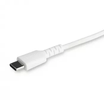 StarTech.com 6 stóp (2m) Wytrzymały biały kabel USB-C do Lightning - wzmocniony, odporny kabel ładująco-synchronizacyjny z włókien aramidowych USB Type C do Lightning z certyfikatem Apple MFi do iPada/iPhone'a 12
