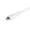 StarTech.com 6 stóp (2m) Wytrzymały biały kabel USB-C do Lightning - wzmocniony, odporny kabel ładująco-synchronizacyjny z włókien aramidowych USB Type C do Lightning z certyfikatem Apple MFi do iPada/iPhone'a 12