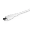 StarTech.com 3 stopa (1 m) wytrzymały biały kabel USB-C do Lightning - solidny, wzmocniony włóknem aramidowym przewód zasilający/synchronizujący USB typu C do Lightning - Apple MFi Certified do iPada/iPhone'a 12