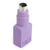 Zamienny adapter StarTech.com z klawiatury USB na PS/2 – F/M, PS/2, USB A, fioletowy