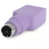 Zamienny adapter StarTech.com z klawiatury USB na PS/2 – F/M, PS/2, USB A, fioletowy