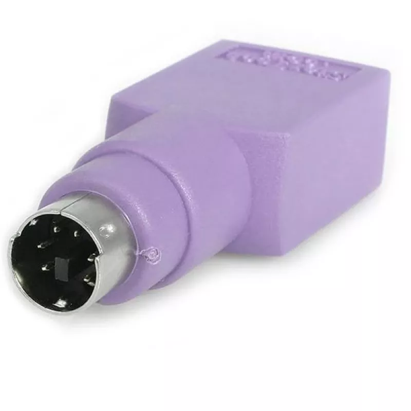 Zamienny adapter StarTech.com z klawiatury USB na PS/2 – F/M, PS/2, USB A, fioletowy