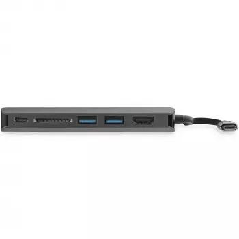 StarTech.com Adapter wieloportowy USB C — podróżna stacja dokująca USB-C z 4K HDMI, 3-portowym hubem USB 3.0, czytnikiem SD/SDHC, GbE, zasilaniem przejściowym PD 3.0 60 W — USB Type-C/Thunderbolt 3 — zamiennik DKT30CSDHPD