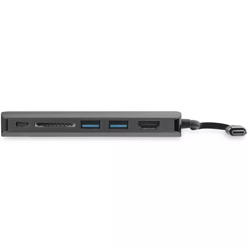 StarTech.com Adapter wieloportowy USB C — podróżna stacja dokująca USB-C z 4K HDMI, 3-portowym hubem USB 3.0, czytnikiem SD/SDHC, GbE, zasilaniem przejściowym PD 3.0 60 W — USB Type-C/Thunderbolt 3 — zamiennik DKT30CSDHPD