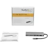 StarTech.com Adapter wieloportowy USB C — podróżna stacja dokująca USB-C z 4K HDMI, 3-portowym hubem USB 3.0, czytnikiem SD/SDHC, GbE, zasilaniem przejściowym PD 3.0 60 W — USB Type-C/Thunderbolt 3 — zamiennik DKT30CSDHPD