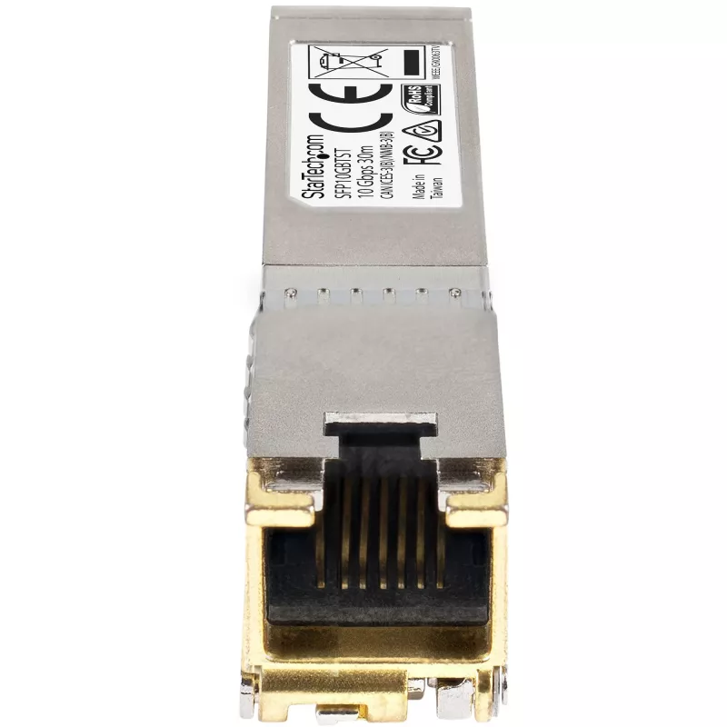 StarTech.com Moduł SFP+ kompatybilny z Cisco SFP-10GB-TC - 10GBASE-T - SFP do RJ45 Cat6/Cat5e - 10GE Gigabit Ethernet SFP+ - RJ-45 30m - Cisco Firepower, ASR1000, ASR9000
