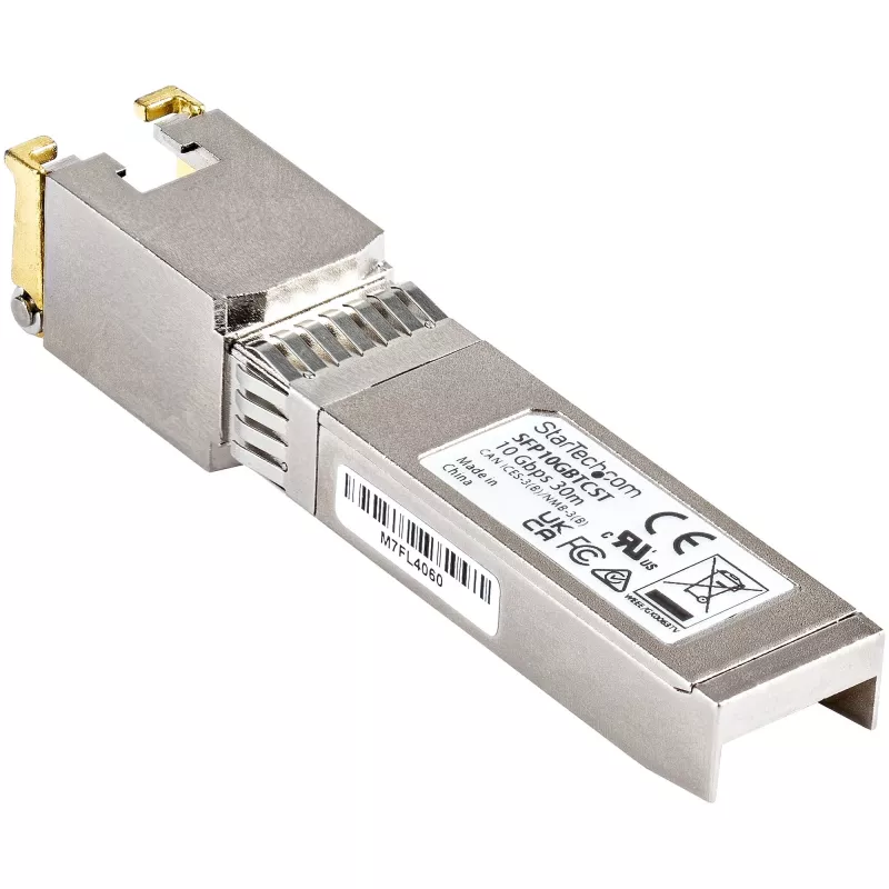 StarTech.com Moduł SFP+ kompatybilny z Cisco SFP-10GB-TC - 10GBASE-T - SFP do RJ45 Cat6/Cat5e - 10GE Gigabit Ethernet SFP+ - RJ-45 30m - Cisco Firepower, ASR1000, ASR9000