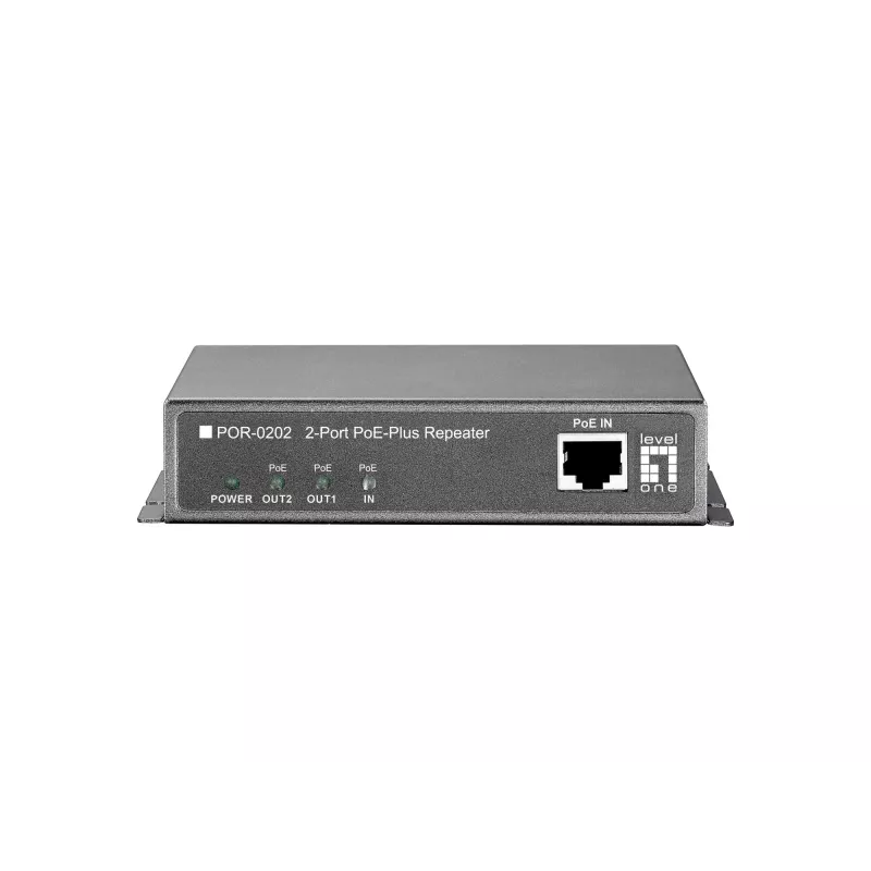Regenerator sieci LevelOne Repeater PoE kaskadowy 2 wyjścia PoE