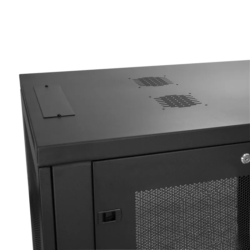 StarTech.com 4-Post 18U Server Rack Cabinet, Lockable 19 inch Data Rack Cabinet for Computer / AV / IT Equipment, Office / Home sieciowy Rack with Casters & Adjustable Mounting Rails