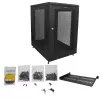 StarTech.com 4-Post 18U Server Rack Cabinet, Lockable 19 inch Data Rack Cabinet for Computer / AV / IT Equipment, Office / Home sieciowy Rack with Casters & Adjustable Mounting Rails